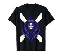 Cardo estilizado St Andrews Cross y Saltire Camiseta