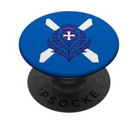 Cardo estilizado St Andrews Cross y Saltire PopSockets PopGrip Adhesivo