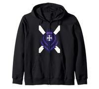 Cardo estilizado St Andrews Cross y Saltire Sudadera con Capucha