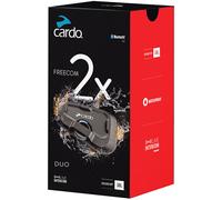 Cardo Freecom 2x Duo Sistema de comunicación Double Pack, negro