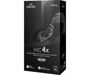 Cardo HJC 4X Bluetooth Sistema de Comunicación Paquete Único