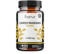 Cardo Mariano 2.400mg - 250 Comprimidos | 80% Silimarina de Extracto 40:1 | Detox Hepático Natural | +8 Meses de Suministro | Apto para Veganos | Sin OGM y Sin Gluten