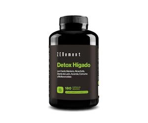 Cardo Mariano, Alcachofa, Cúrcuma, Diente de León y Bioflavonoides - Fórmula Detox con Vitamina C Natural que Contribuye a la Protección Celular - 180 Cápsulas Veganas - Zenement