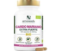 Cardo Mariano BIO | Extra Fuerte, 1350mg / Día | 120 cápsulas veganas | 1,3% Silimarina | Regenera y Protege el hígado, Desintoxica y Depura | Primera Calidad
