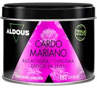 Aldous Bio Suplemento Cardo Mariano con Cúrcuma y Desmodium - Triple acción - 150 cápsulas