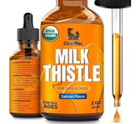 Cardo mariano para perros y gatos, soporte hepático para perros y gatos, soporte renal, 2 onzas