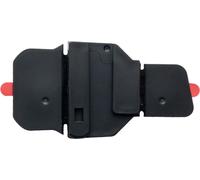 Cardo Packtalk Pro/Edge/Neo/Custom Placa adhesiva, negro, Talla única