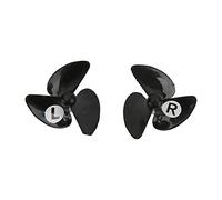 cardyven 2pcs RC hélice de Botes, plástico RC hélice Cuchilla 3 paletas hélice de Forma de ventiladoras positivas de ensamblaje Negativo Positivo para la hélice para la Pesca de los