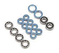 cardyven Cojinete de Ejes RC de 16 Piezas, cojinetes de Bolas de Metal de 4 tamaños RC Kit de Portador del Eje Delantero y Trasero Partes prácticas convenientes de Baja fricción para 1/10