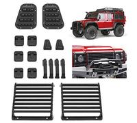 cardyven Pieza de Mejora para decoración de Coche RC Crawler, Protector de Faro Delantero, Rejilla de admisión, Puerta, Cubierta del Motor, bisagra Decorativa para Traxxas TRX4 Defender