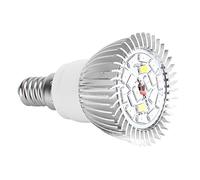 cardyven Plant Grow Light Bulb,18W 18 LED Full Spectrum LED Grow Light Bulb for for Indoor Gardening,Greenhouse Planting,Flower Planting,48x65mm/1.89x2.56inch (E14)