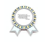 Care And Tact Give You Balance Life Quotes - Broche para ganador de la medalla, Medium, Metal