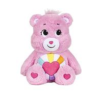 Care Bears - Basic Fun Hopeful Heart Bear 35 cm Medium Felpa - Peluche Coleccionable con corazón Insignias para el Vientre - Regalo de Peluche para niños a Partir de 4 años, Ideal para niñas y niños