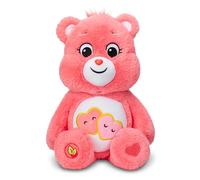 Care Bears Basic Medium Plush - Love-a-Lot Bear 35cm - Peluche Suave con el Encanto Clásico Todas Las Edades