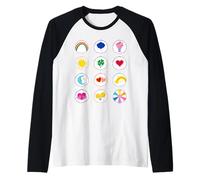 Care Bears Bear Belly Line Up Camiseta Manga Raglan