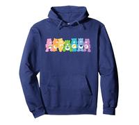 Care Bears Bear Spectrum Line Up Sudadera con Capucha, Unisex para Adultos, Azul Marino, M