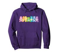 Care Bears Bear Spectrum Line Up Sudadera con Capucha, Unisex para Adultos, Morado, XXL
