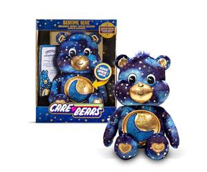 Care Bears Collector Edition Bedtime Bear - Peluche lindo y luminoso para coleccionar, peluche para niños y niñas,