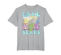 Care Bears Garden Festival Camiseta, Hombre Tallas Grandes, Gris Jaspeado, 6X Alto