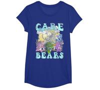 Care Bears Garden Festival Camiseta, Niñas, Azul Real, S