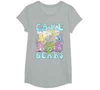 Care Bears Garden Festival Camiseta, Niñas, Gris Jaspeado, XS