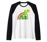 Care Bears Good Luck Bear Born Lucky St. Patrick's Day Camiseta Manga Raglan