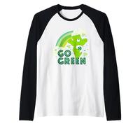 Care Bears Good Luck Bear Go Green St. Patrick's Day Camiseta Manga Raglan