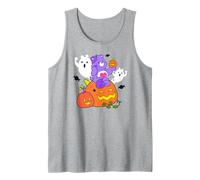 Care Bears Halloween Harmony Bear Holding A Happy Pumpkin Camiseta sin Mangas
