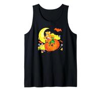 Care Bears Halloween Tenderheart Bear Pumpkin Ride Chibi Camiseta sin Mangas