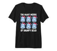 Care Bears Moods of Grumpy Bear Santa Hat Christmas Camiseta Premium