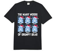 Care Bears Moods of Grumpy Bear Santa Hat Christmas Comfort Colors Adult Heavyweight T-Shirt