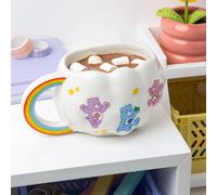 Paladone Taza Care Bears en forma de nube – Cerámica 450 ml, asa arcoíris, licencia oficial