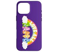 Care Bears Pride Love All Rainbow Buena Suerte, ánimo, gruñón Carcasa para iPhone 16 Pro MAX