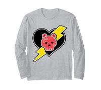 Care Bears Skull and Heart Badge Manga Larga