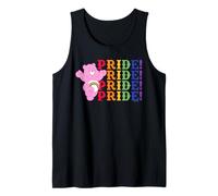 Care Bears Stacked Pride Rainbow Cheer Bear Camiseta sin Mangas