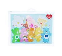 Care Bears Super Stationery Set | Cuaderno de ejercicios A5, notas adhesivas con forma, lápiz, bolígrafo, borrador y resaltador | Regalos de Care Bears | Juego de papelería para niños