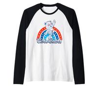 Care Bears: Unlock The Magic 4th of July America Cares Bear Camiseta Manga Raglan