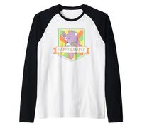 Care Bears: Unlock The Magic Happy Camper Share Bear Camiseta Manga Raglan