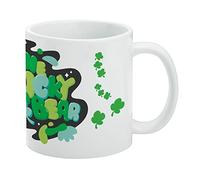 Care Bears: Unlock the Magic One Lucky Bear Taza de café de cerámica, tazas de regalo novedosas para café, té y bebidas calientes, 325 ml, color blanco
