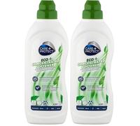 CARE + PROTECT Suavizante para Ropa ECO+, Ideal para Todo Tipo de Tejidos, Suaviza los Tejidos y Facilita el Planchado 750 ml para hasta 30 lavados (Paquete de 2)