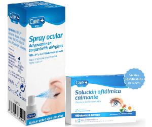 Care+ Solución Oftálmica Calmante 10 Viales + Spray Ocular Adyuvante en Conjuntivitis Alérgicas 10 ml