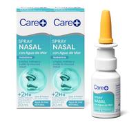 Care+, Spray Nasal Agua de Mar, Hidratación y Limpieza Nasal 20ml x 2 uds | Alivia la congestión y sequedad nasal, apto para bebés y adultos