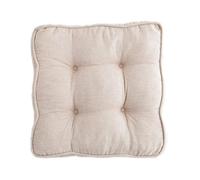 Care Spring Cojín Suelo Cuadrado 50X50 Cm, Cojines para Sillas De Comedor, Cojín De Asiento De Meditación, Ideal para Sillas, Bancos, Palets & Suelos, Relleno Algodón Perlado,Beige,6 Pcs