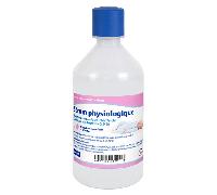 Care + Suero fisiológico, frasco con tapón Safety+ 500ML