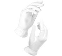 Care Wear Guantes de algodσn blanco para manos secas - Tratamiento de lociσn hidratante para eccema durante la noche - 20 forros de guantes de je