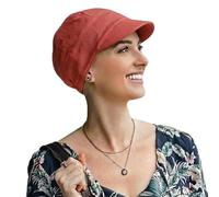 CAREBELL Capri - Gorra con Visera de bambú para quimioterapia o Alopecia (Coral)