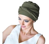 CAREBELL Turbante Básico Oncológico/Modelo Confort/Tejido de Algodón/Hecho a Mano en España/Suave y Cómodo/Transpirable/Quimioterapia y Alopecia/CAQUI 127