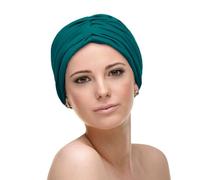 CAREBELL Turbante oncológico/Modelo Andrea/Tejido Bambú/Varias Tonalidades/Ideal para Quimioterapia y Alopecia/Cómodo y Transpirable/Certificado Oeko- Tex/Ocean 24