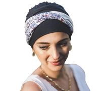 CAREBELL Turbante Oncológico/Modelo Confort/Diseño Cashmere/Quimioterapia y Alopecia/Pieles Sensibles/Pérdida de Cabello/Tejido de Bambú