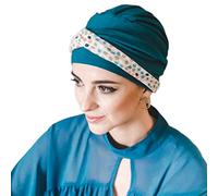 CAREBELL Turbante oncológico/Modelo Confort/Diseño Pepitas/Tejido de Bambú/Ideal para Pacientes con pérdida de Cabello/Cómodo y Transpirable/Certificado Oeko-Tex Standard